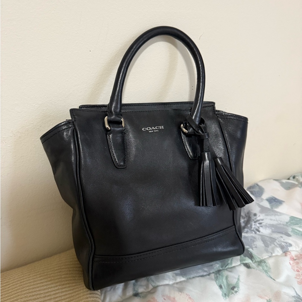COACH Legacy Mini Black Tanner Handbag - Picture 3 of 10